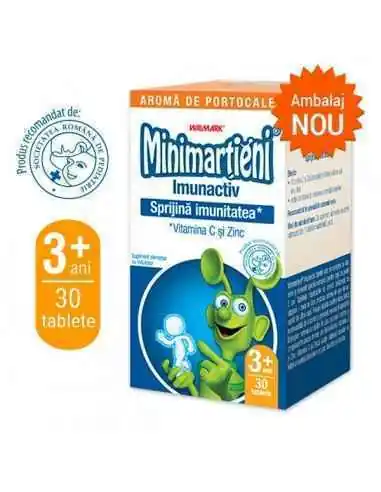 Minimartieni Imunactiv portocale 30 tablete Walmark, VITAMINE SI MINERALE