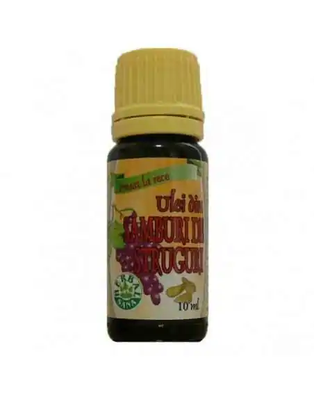 Ulei din Samburi de Struguri presat la rece 10ml Herbavit, ULEIURI VEGETALE