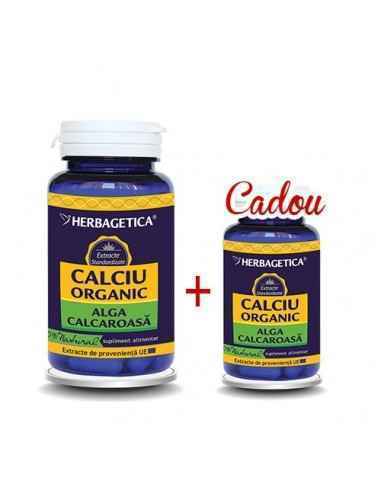 Calciu Organic 60cps+10cps Cadou Herbagetica, VITAMINE SI MINERALE