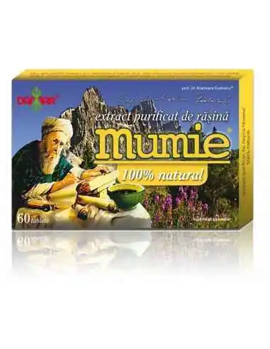 Mumie Extract Purificat de Rasina 60 tablete Damar, VITAMINE SI MINERALE