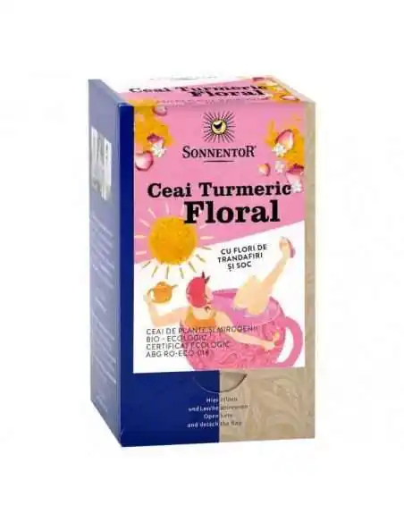 CEAI TURMERIC FLORAL CU FLORI TRANDAFIR SI SOC ECO 18dz SONNENTOR, Sistemul nervos
