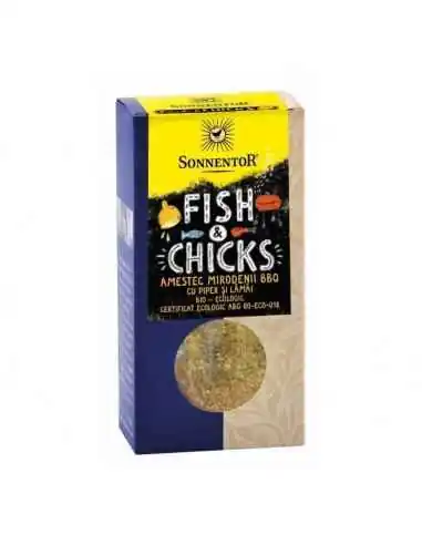 CONDIMENT - AMESTEC LA BBQ!-FISH & CHICKS ECO 55g SONNENTOR, CONDIMENTE