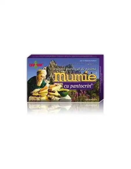 Mumie Extract Purificat de Rasina cu Pantocrin 30 tablete  Damar, VITAMINE SI MINERALE