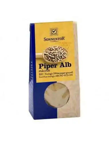 CONDIMENT - PIPER ALB MACINAT ECO 35gr SONNENTOR, CONDIMENTE