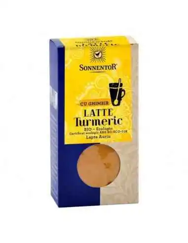 LATTE-TURMERIC CU GHIMBIR ECO 60gr SONNENTOR, PULBERI VEGETALE