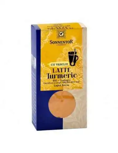 LATTE-TURMERIC CU VANILIE ECO 60gr SONNENTOR, PULBERI VEGETALE