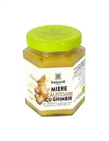 MIERE GHIMBIR INCALZITOR ECO 230gr SONNENTOR, PRODUSE APICOLE