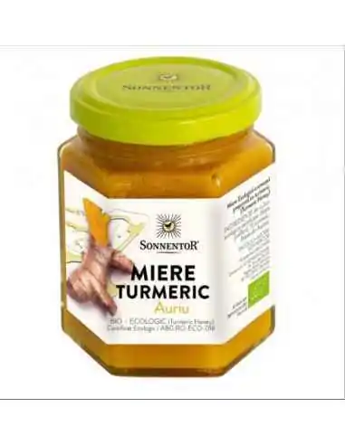 MIERE TURMERIC AURIU ECO 230gr SONNENTOR, PRODUSE APICOLE