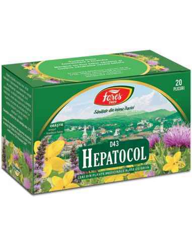 Ceai Hepatocol 20 plicuri Fares, REMEDII NATURISTE