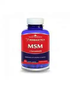 MSM 120 caspule - Herbagetica, REMEDII NATURISTE