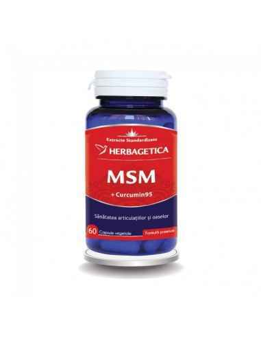 MSM 60 caspule - Herbagetica, REMEDII NATURISTE