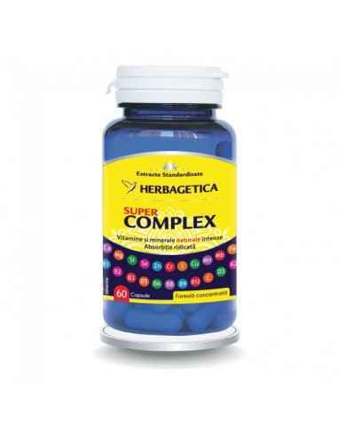 SUPER COMPLEX 60 caspule - Herbagetica, VITAMINE SI MINERALE