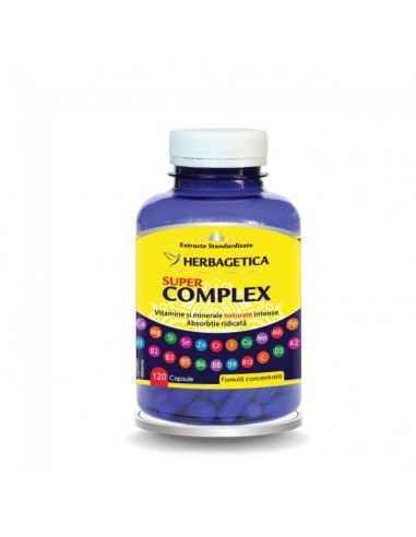 SUPER COMPLEX 120 caspule - Herbagetica, VITAMINE SI MINERALE