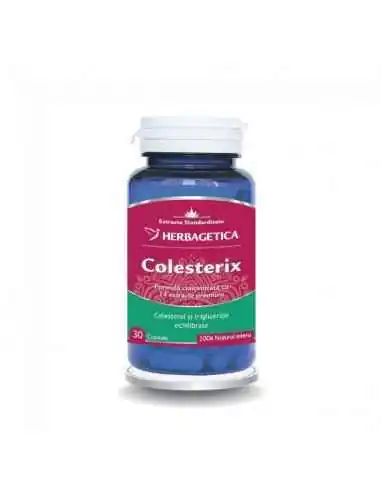 COLESTERIX 30 CPS Herbagetica, REMEDII NATURISTE