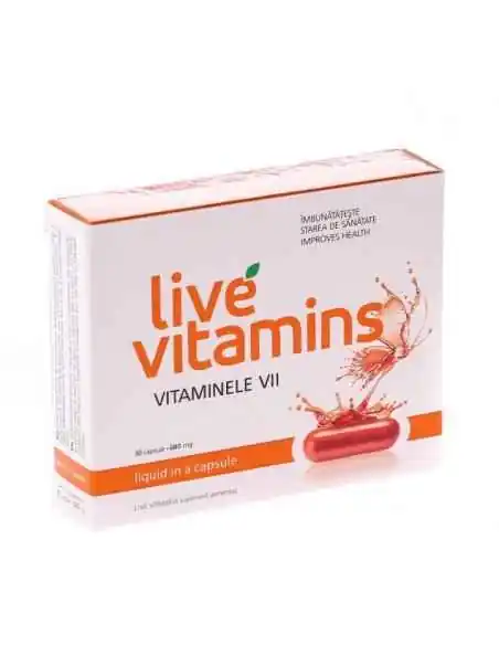 Live Vitamins 30cps Visislim, VITAMINE SI MINERALE