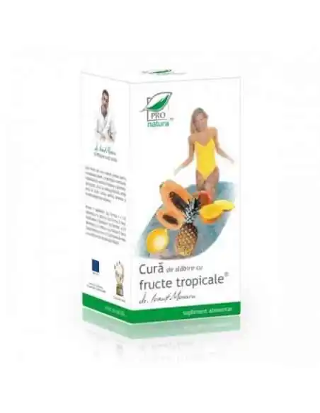 Cura de Slabire cu Fructe Tropicale 168 capsule Pro Natura, Slabire