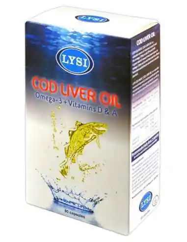 Cod Liver Oil  80 cps  Lysi, VITAMINE SI MINERALE