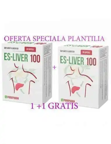 Es-Liver 100 30 + 30 capsule GRATIS Parafarm, Tulburari Hormonale