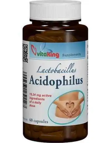 Acidophilus 60 capsule Vitaking, REMEDII NATURISTE