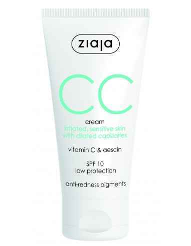 CC Cream SPF 10 - Ten sensibil , capilare dilatate 50 ml ZIAJA, UNGUENTE/CREME/GELURI