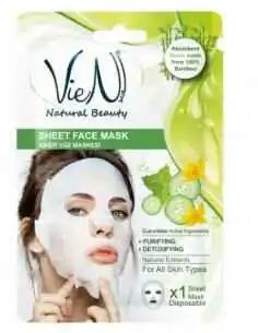 Masca faciala tip servetel cu castravete 25 gr Vien, Sanatatea pielii