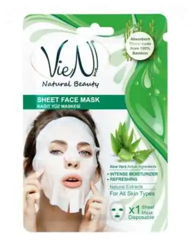 Masca faciala tip servetel cu aloe vera 25 gr Vien, Sanatatea pielii