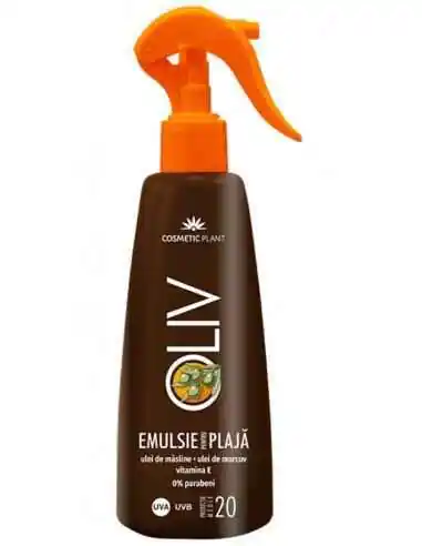 EMULSIE SPRAY SPF20 PLAJA OLIV 200ml Cosmetic Plant Plaja, ULEIURI VEGETALE