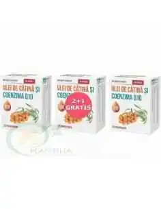 Ulei de Cătină și Coenzima Q10 2+1 Gratis Parapharm, VITAMINE SI MINERALE