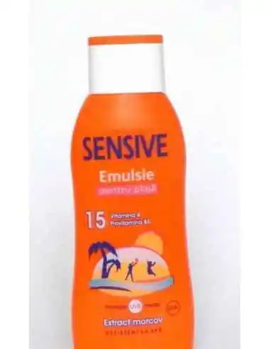 EMULSIE SPF15 PLAJA EXTRACT MORCOV 250ML Sensive, PLAJA SI PROTECTIE SOLARA