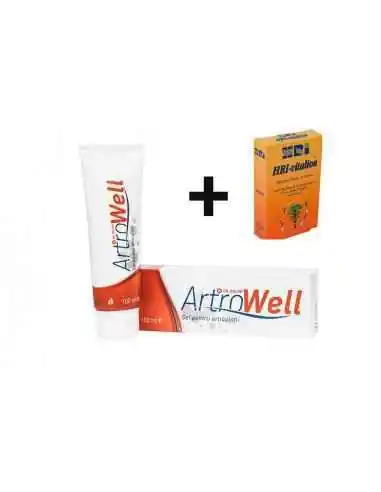 GEL ARTICULATII ARTROWELL 100ML+HRI-VITALION 54tbl PROMO VITALION, UNGUENTE/CREME/GELURI