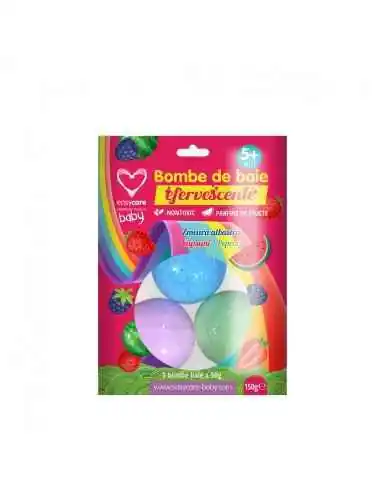 BOMBE DE BAIE EFERVESCENTE COPII 3BUC/PUNGA EASY CARE BABY, PRODUSE RECOMANDATE