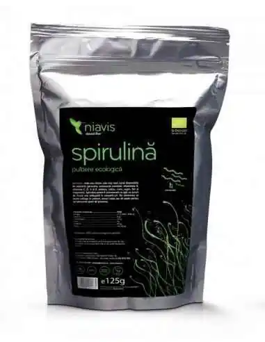 Spirulina bio 125g Niavis, VITAMINE SI MINERALE