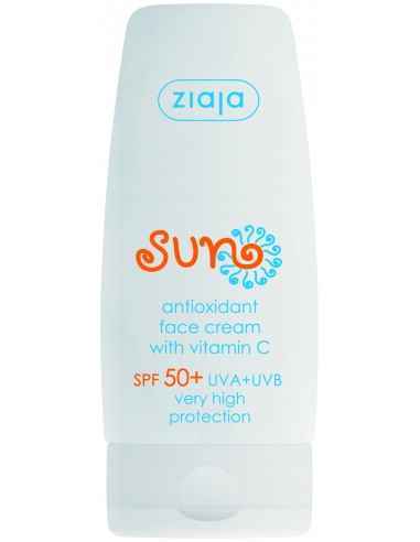 SUN - crema antioxidanta pentru ten cu vit. C, SPF 50 - 50 ml ZIAJA, PLAJA SI PROTECTIE SOLARA