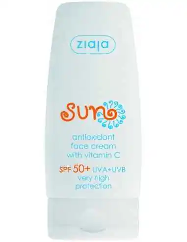 SUN - crema antioxidanta pentru ten cu vit. C, SPF 50 - 50 ml ZIAJA, PLAJA SI PROTECTIE SOLARA