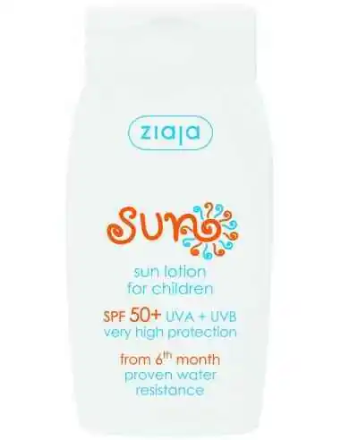 SUN - lotiune pentru protectie solara copii, SPF 50+, 6m+, 125 ml ZIAJA, PLAJA SI PROTECTIE SOLARA