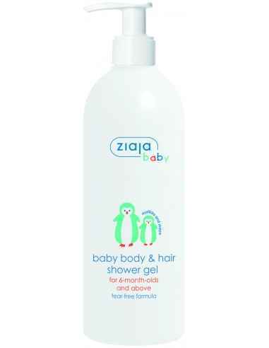 Ziaja Baby - Gel de duș păr și corp pentru copii 6 luni+ 400 ml ZIAJA, PRODUSE PENTRU COPII SI BEBELUSI