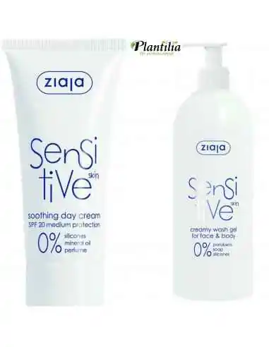 Oferta Sensitive - Crema de zi spf 20 + gel de curatare cremos  ZIAJA, UNGUENTE/CREME/GELURI