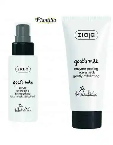 Oferta Goat's milk - Ser calmant  pentru fata, gat si decolteu  + peeling cu enzime ZIAJA, UNGUENTE/CREME/GELURI