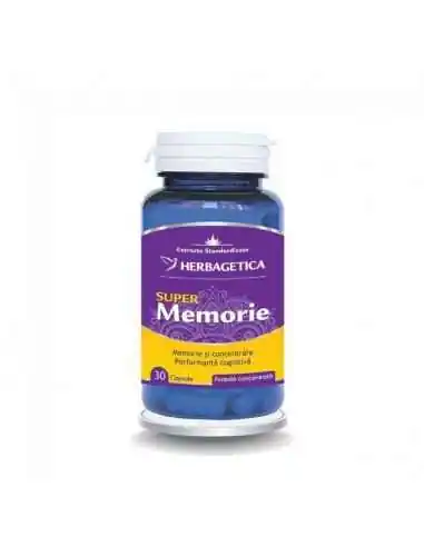 Super Memorie 30 capsule Herbagetica, Sistemul nervos