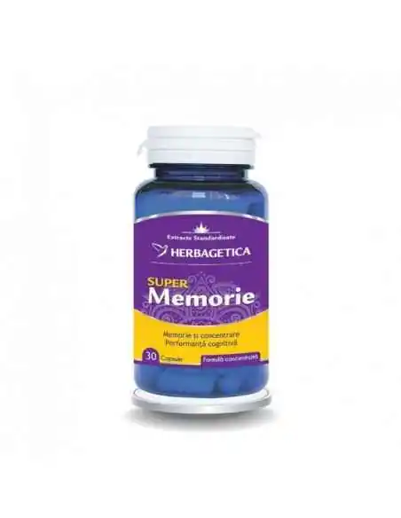 Super Memorie 30 capsule Herbagetica, Sistemul nervos