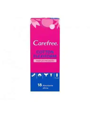 CAREFREE COTTON FRESH FLEXIFORM 18 buc JOHNSON&JOHNSON, INGRIJIRE PERSONALA