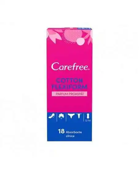 CAREFREE COTTON FRESH FLEXIFORM 18 buc JOHNSON&JOHNSON, INGRIJIRE PERSONALA