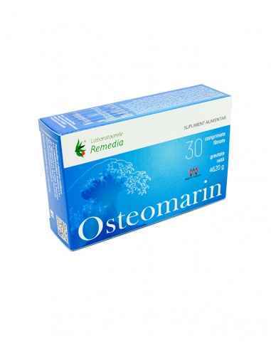 OSTEOMARIN 30CPR Remedia
OSTEOMARIN este un supliment alimentar cu o compoziție complexă, care asigură necesarul de vitamine și