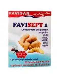FAVISEPT 1 20CPR DE SUPT CU GHIMBIR Favisan, Imunitate si raceala