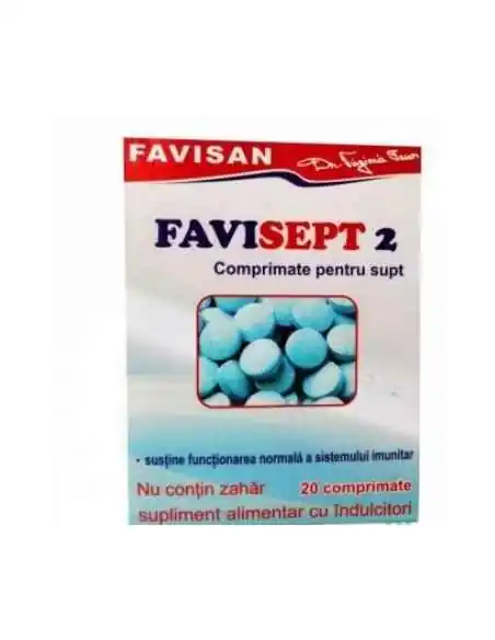 FAVISEPT 2 20CPR DE SUPT FARA ZAHAR Favisan, Imunitate si raceala