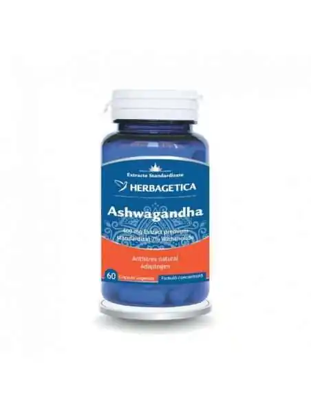 ASHWAGANDHA 60 capsule Herbagetica, Sistemul nervos