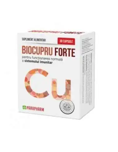 Biocupru Forte 30 cps Parapharm, VITAMINE SI MINERALE