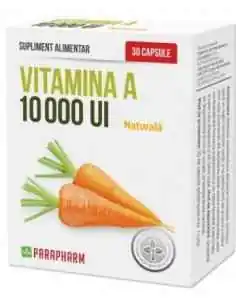 Vitamina A 10000UI 30 capsule Parapharm, Sanatatea pielii