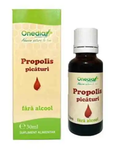 PROPOLIS PICATURI FARA ALCOOL 30ML Onedia, TINCTURI FARA ALCOOL