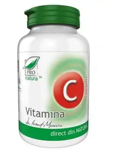 VITAMINA C CU CAPSUNI 60CPS Medica, Imunitate
